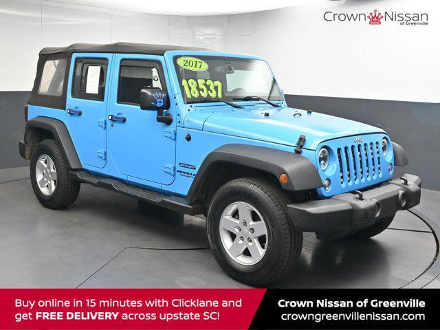 used 2017 Jeep Wrangler Unlimited car, priced at $15,994