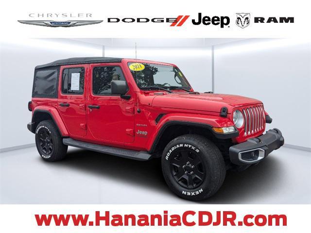 used 2018 Jeep Wrangler Unlimited car, priced at $26,797