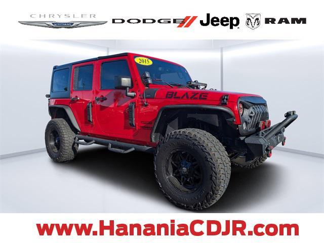 used 2015 Jeep Wrangler Unlimited car, priced at $18,994