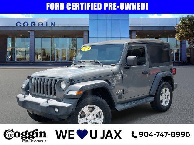 used 2018 Jeep Wrangler car, priced at $19,342