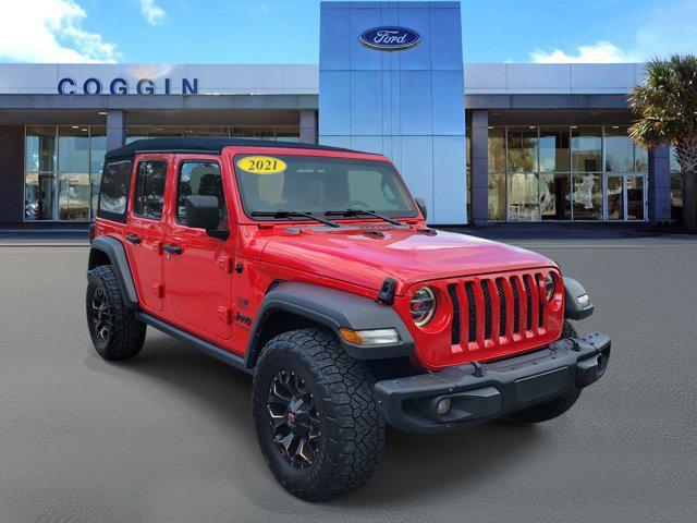 used 2021 Jeep Wrangler Unlimited car, priced at $24,437