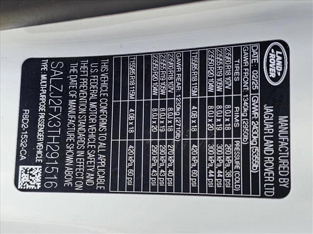 new 2026 Land Rover Range Rover Evoque car, priced at $55,185
