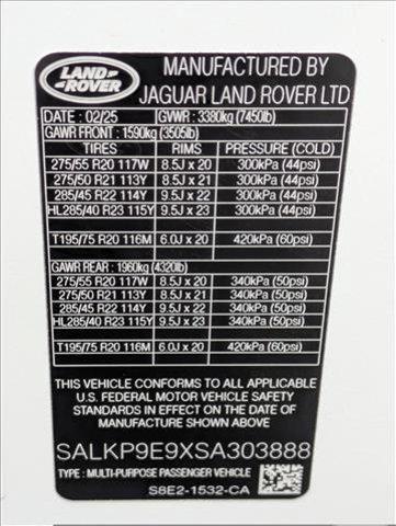 new 2025 Land Rover Range Rover car, priced at $138,165