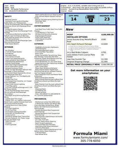 used 2022 Audi R8 car