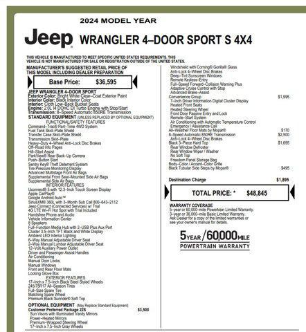 used 2024 Jeep Wrangler car, priced at $54,800