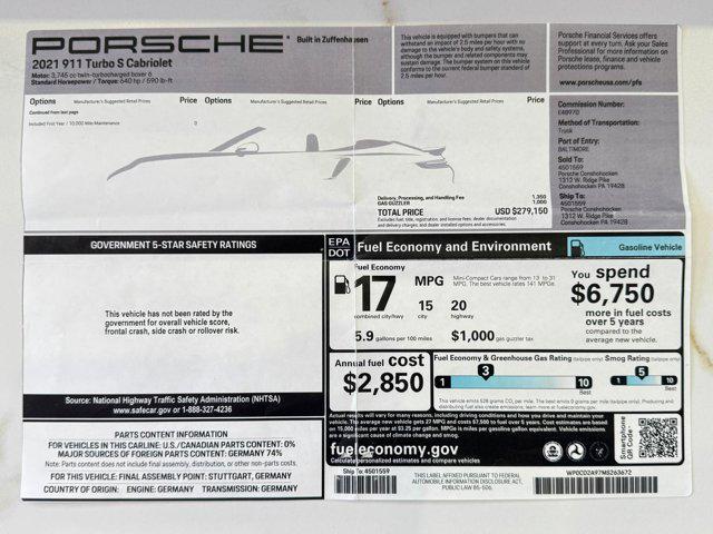 used 2021 Porsche 911 car, priced at $254,800
