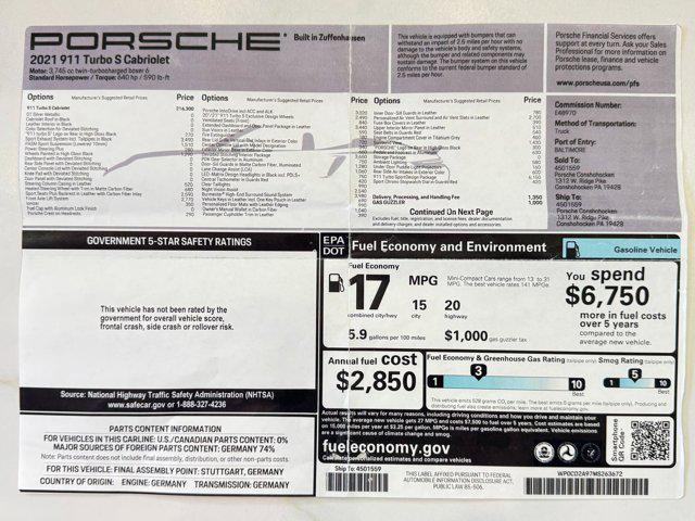 used 2021 Porsche 911 car, priced at $254,800