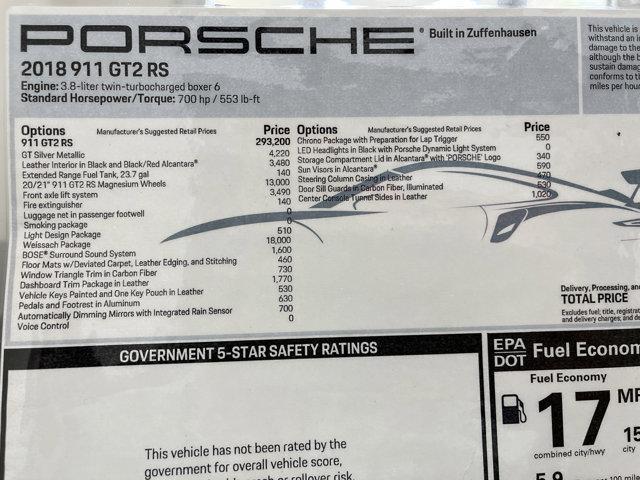 used 2018 Porsche 911 car, priced at $479,800