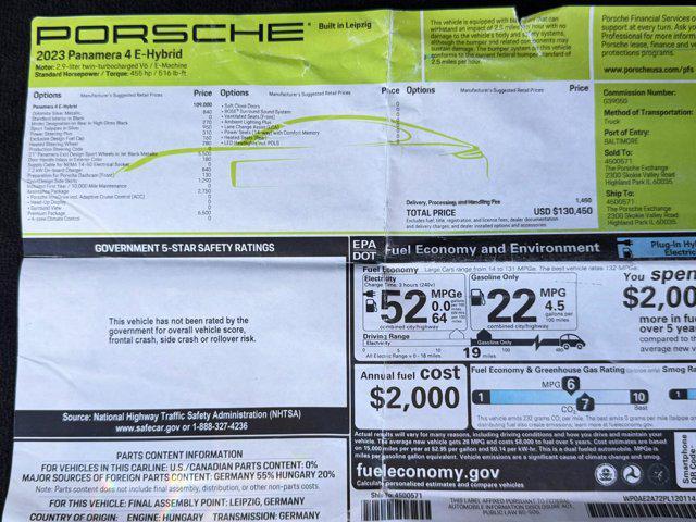 used 2023 Porsche Panamera car, priced at $89,800