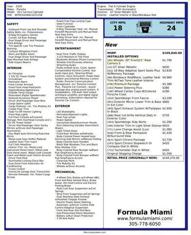 used 2020 Porsche 911 car, priced at $119,800