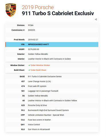 used 2019 Porsche 911 car