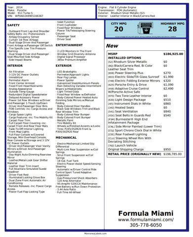 used 2014 Porsche 911 car, priced at $134,800