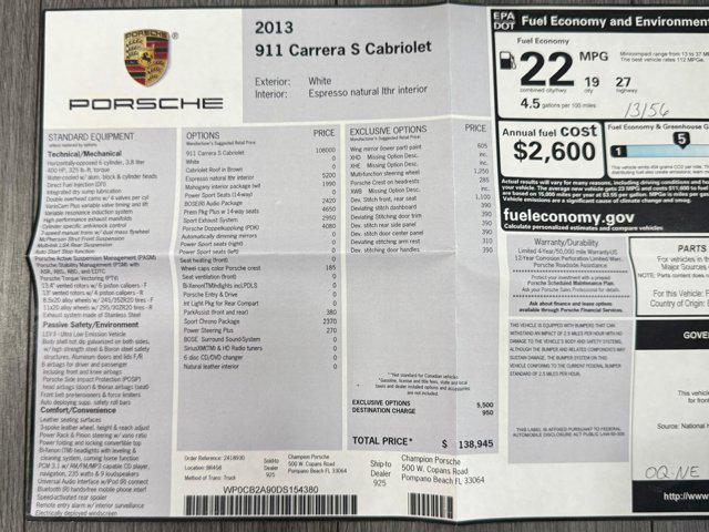 used 2013 Porsche 911 car, priced at $83,800