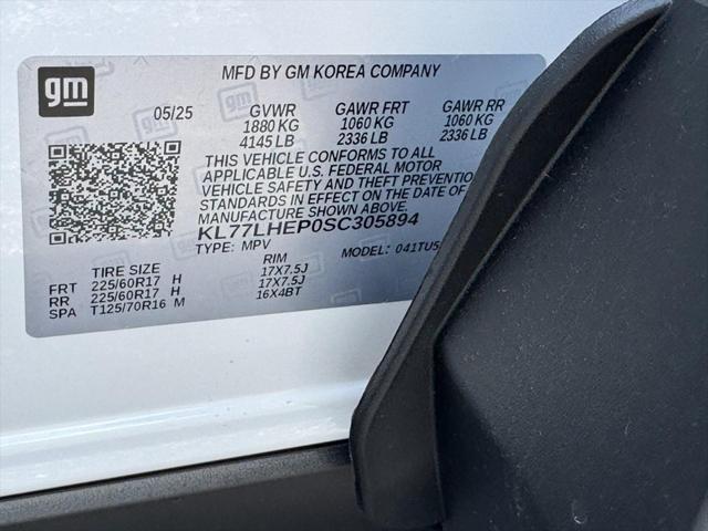 new 2025 Chevrolet Trax car, priced at $24,110