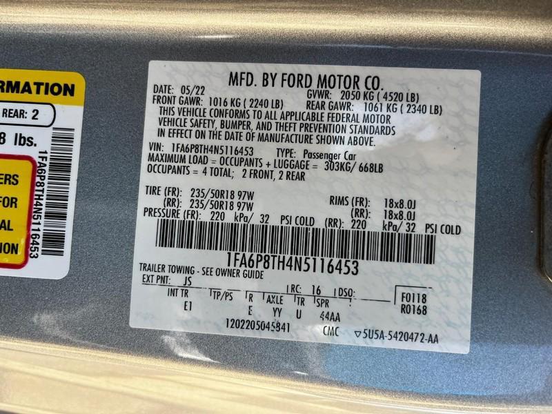 used 2022 Ford Mustang car, priced at $23,995