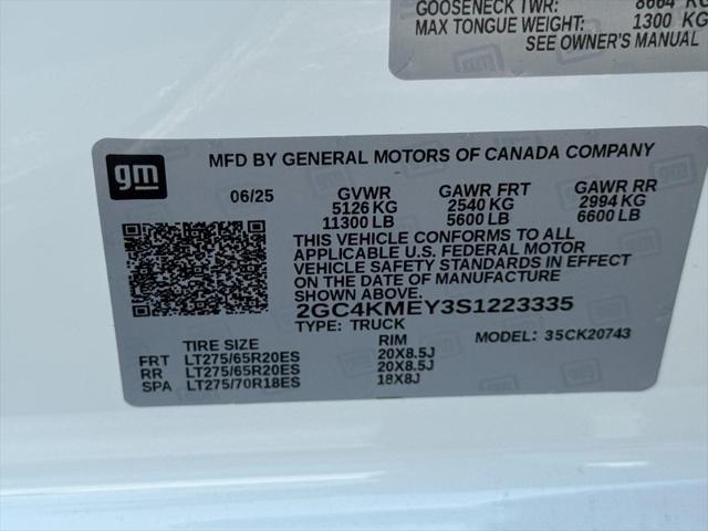 new 2025 Chevrolet Silverado 2500 car, priced at $62,390