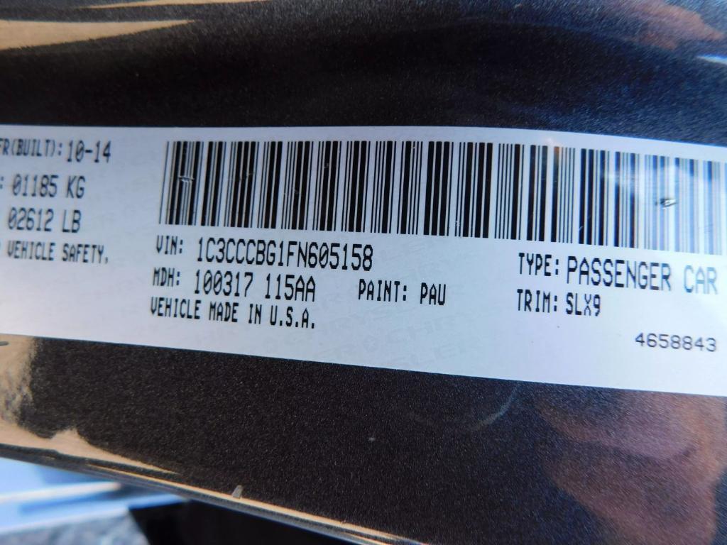 used 2015 Chrysler 200 car, priced at $8,495