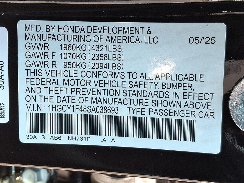 new 2025 Honda Accord car, priced at $31,710