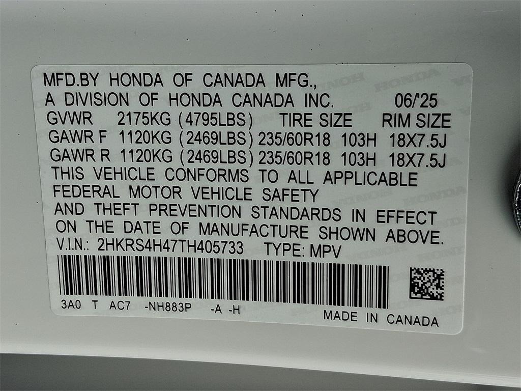 new 2026 Honda CR-V car, priced at $36,500
