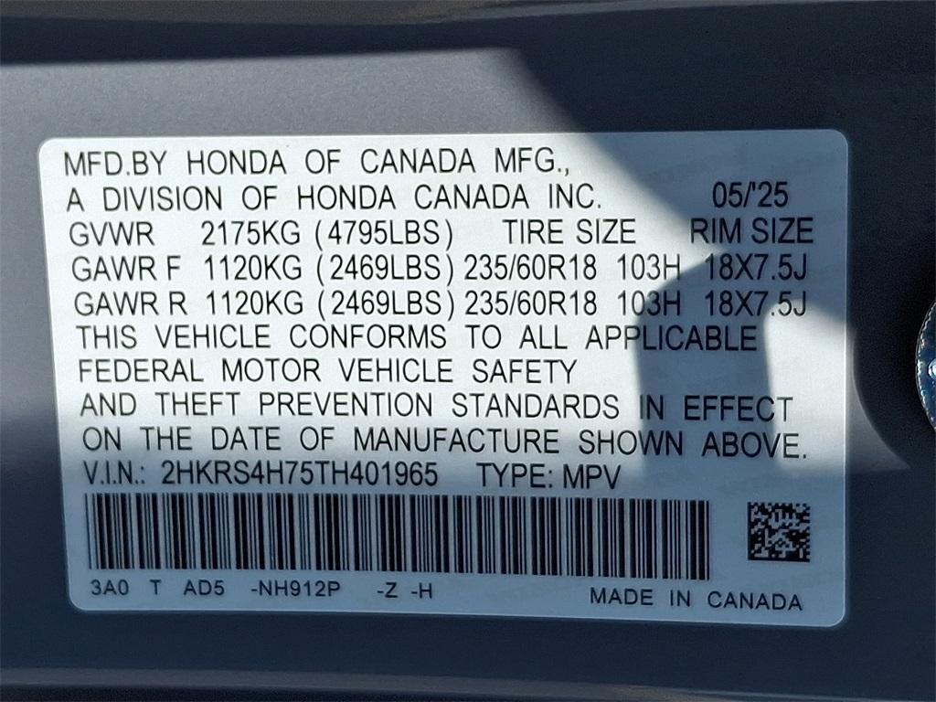 new 2026 Honda CR-V car, priced at $38,750