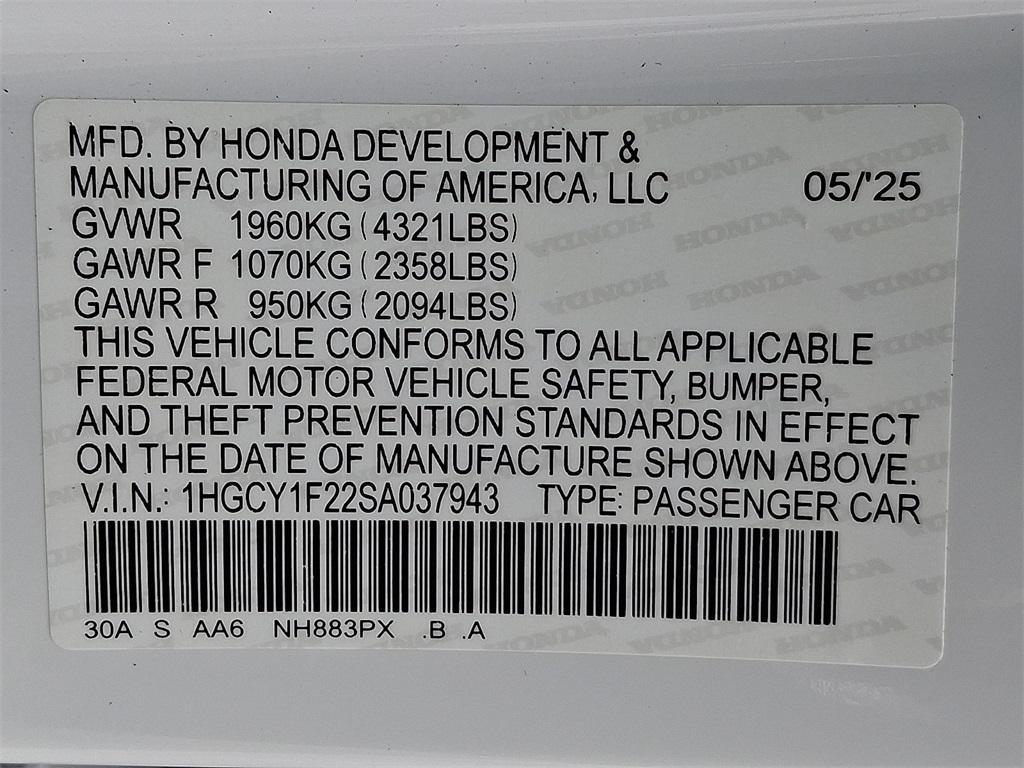 new 2025 Honda Accord car, priced at $29,900