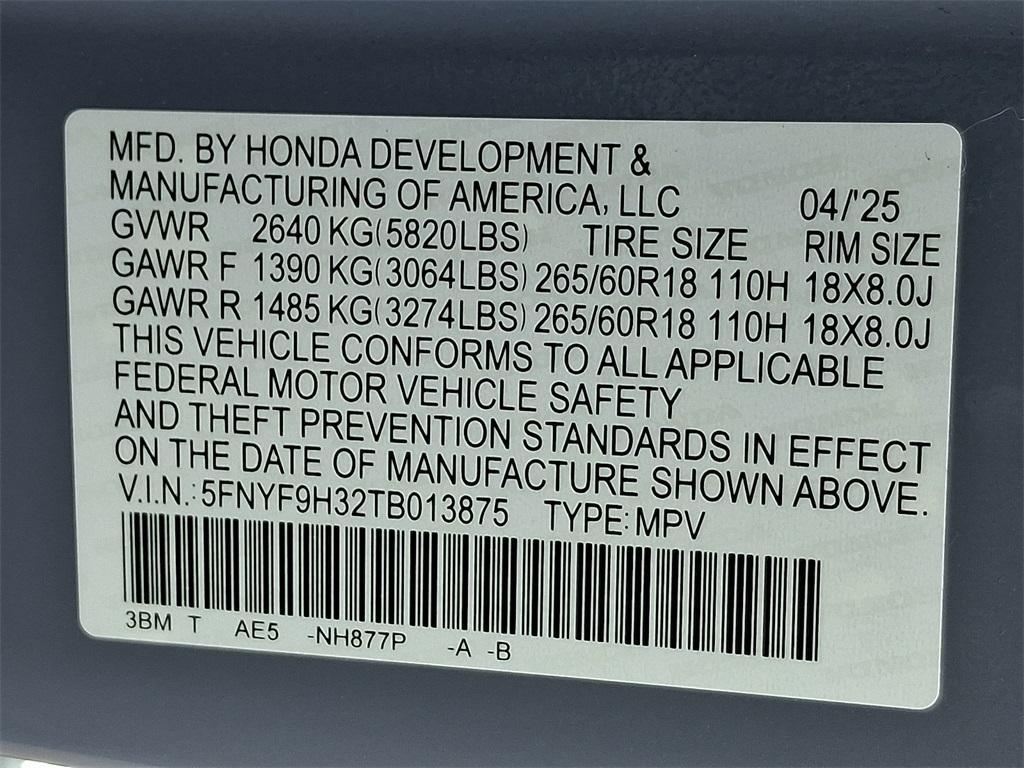 new 2026 Honda Passport car, priced at $46,655