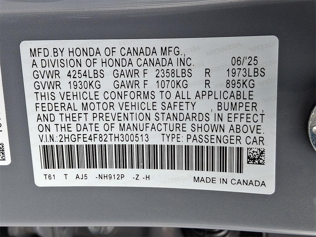 new 2026 Honda Civic Hybrid car, priced at $33,900