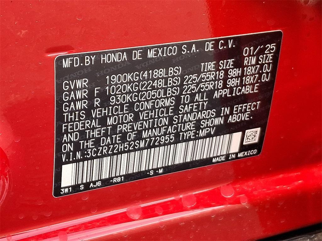 new 2025 Honda HR-V car, priced at $30,395