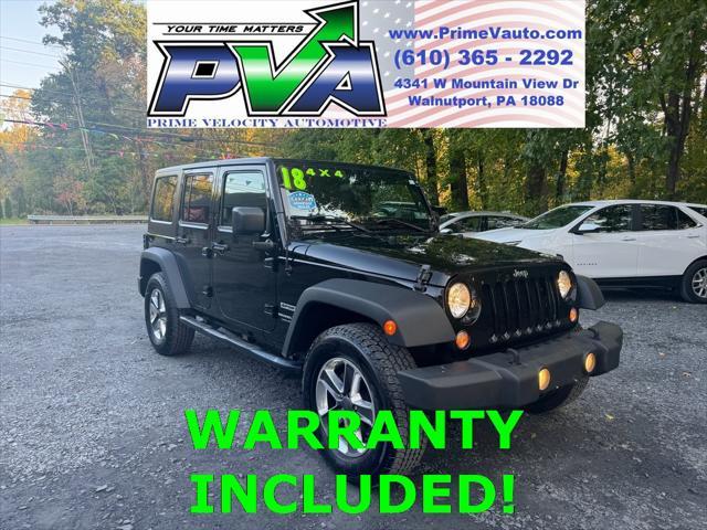 used 2018 Jeep Wrangler JK Unlimited car, priced at $18,993