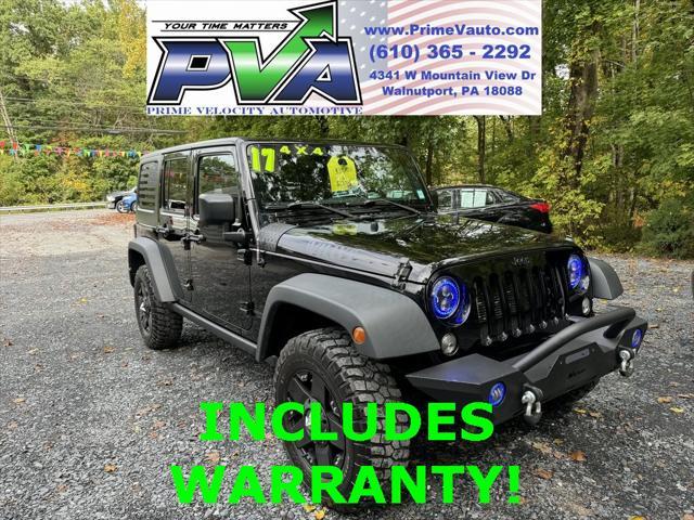 used 2017 Jeep Wrangler Unlimited car, priced at $22,988