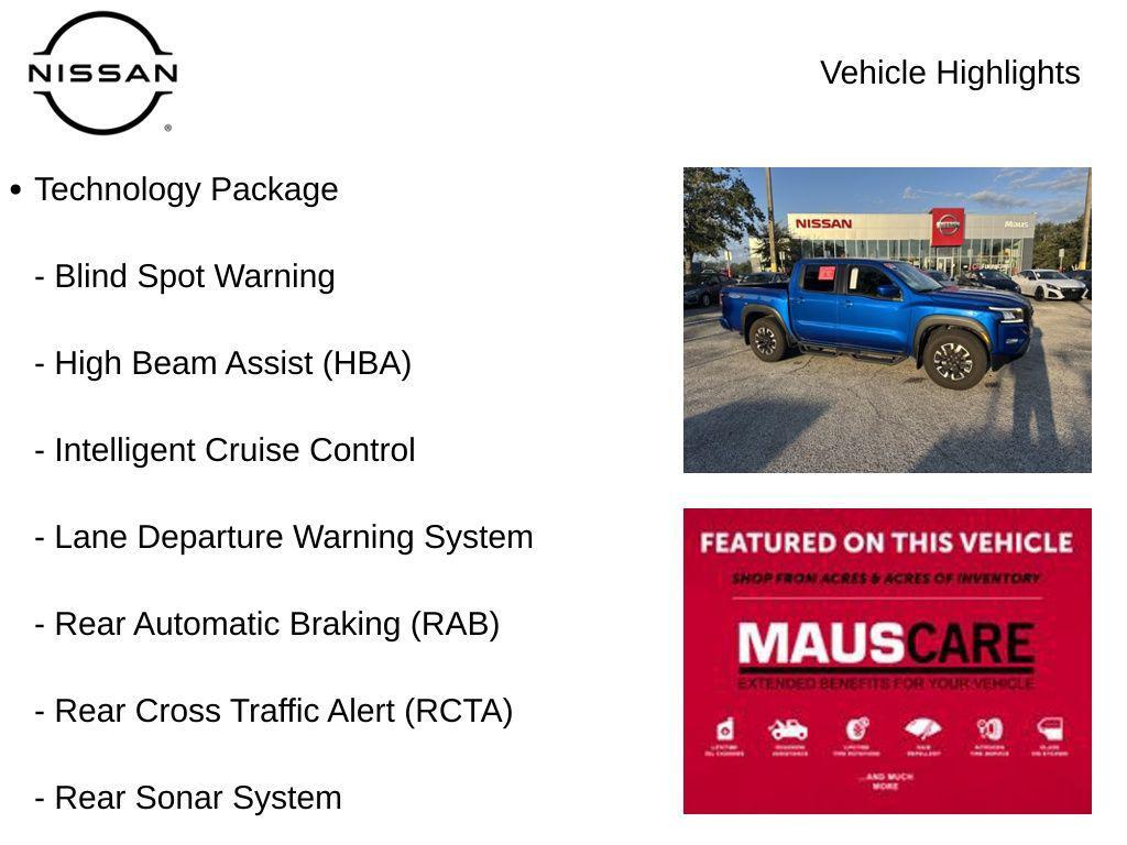 used 2024 Nissan Frontier car, priced at $31,550