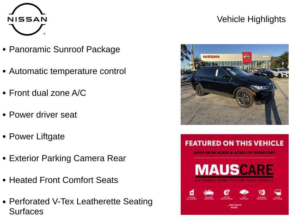 used 2022 Volkswagen Tiguan car, priced at $18,999