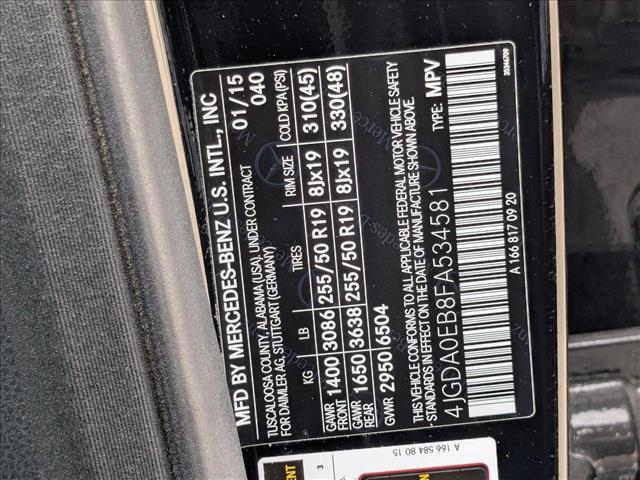 used 2015 Mercedes-Benz M-Class car, priced at $17,295