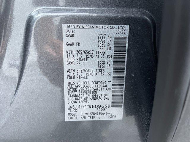 new 2026 Nissan Frontier car, priced at $42,143