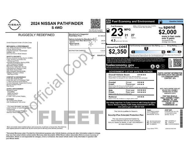 used 2024 Nissan Pathfinder car, priced at $33,481