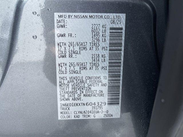 new 2026 Nissan Frontier car, priced at $40,887