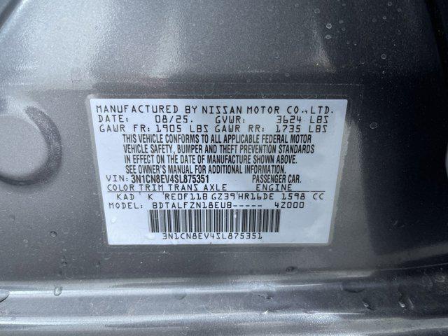 new 2025 Nissan Versa car, priced at $21,593