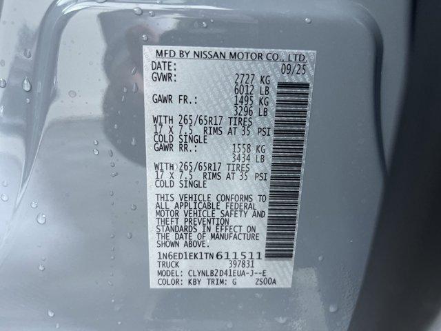 new 2026 Nissan Frontier car, priced at $41,551