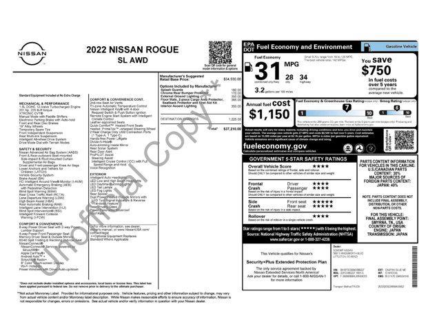 used 2022 Nissan Rogue car, priced at $27,381