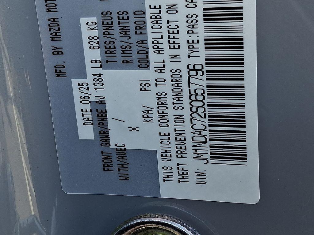 new 2025 Mazda MX-5 Miata car, priced at $35,495