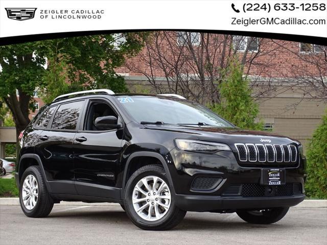 used 2021 Jeep Cherokee car, priced at $18,750