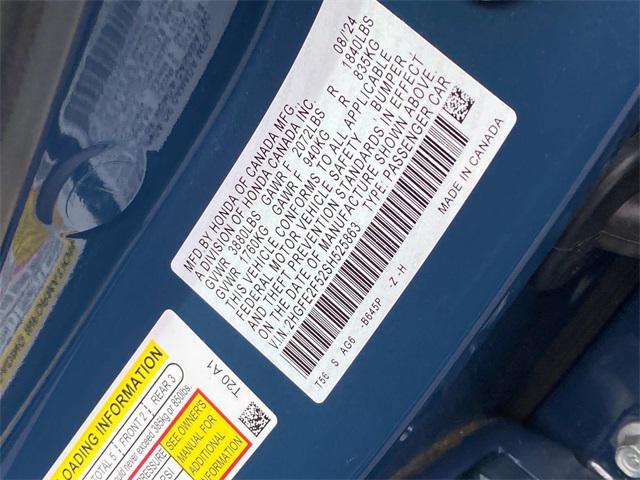 used 2025 Honda Civic car, priced at $26,440