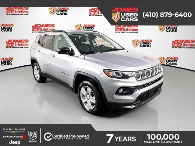 used 2022 Jeep Compass car, priced at $21,995