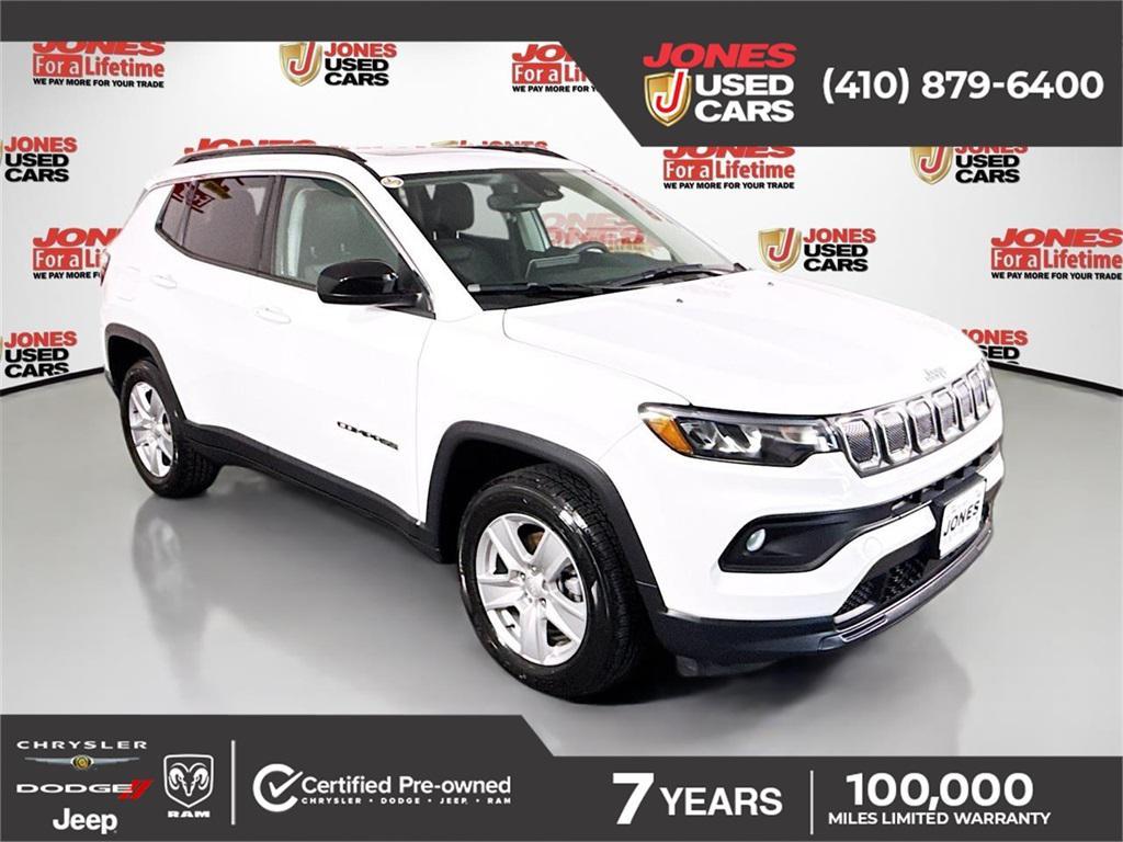 used 2022 Jeep Compass car, priced at $20,642