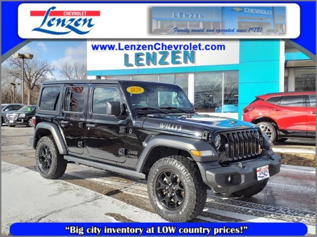 used 2020 Jeep Wrangler Unlimited car, priced at $31,825