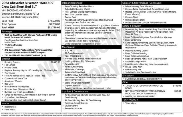 used 2023 Chevrolet Silverado 1500 car, priced at $53,899