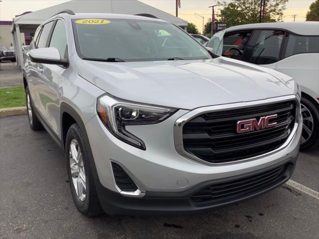 used 2021 GMC Terrain car, priced at $23,528