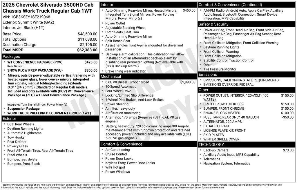 new 2025 Chevrolet Silverado 3500 car