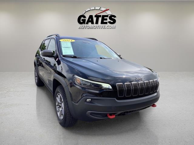 used 2021 Jeep Cherokee car, priced at $28,610