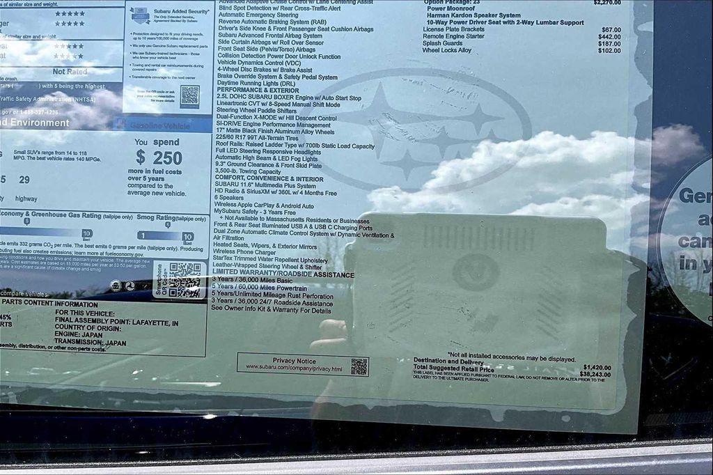 new 2025 Subaru Crosstrek car, priced at $34,493